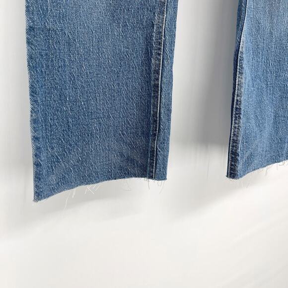 J.Crew 9'' Demi Boot Crop Jean in Clyde Wash Medium Blue Size 28 - Picture 6 of 10